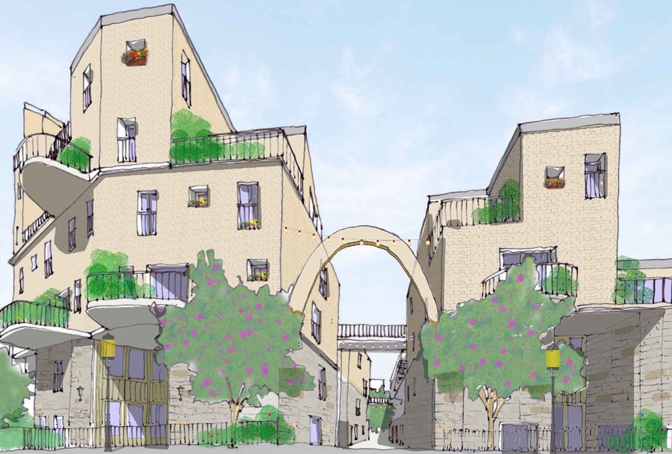 Artist impression of the proposed development